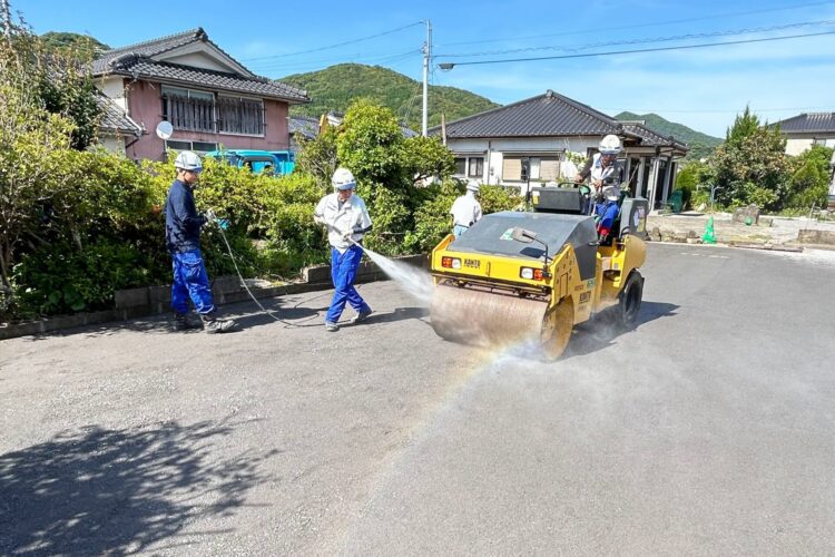 スラグ舗装工事