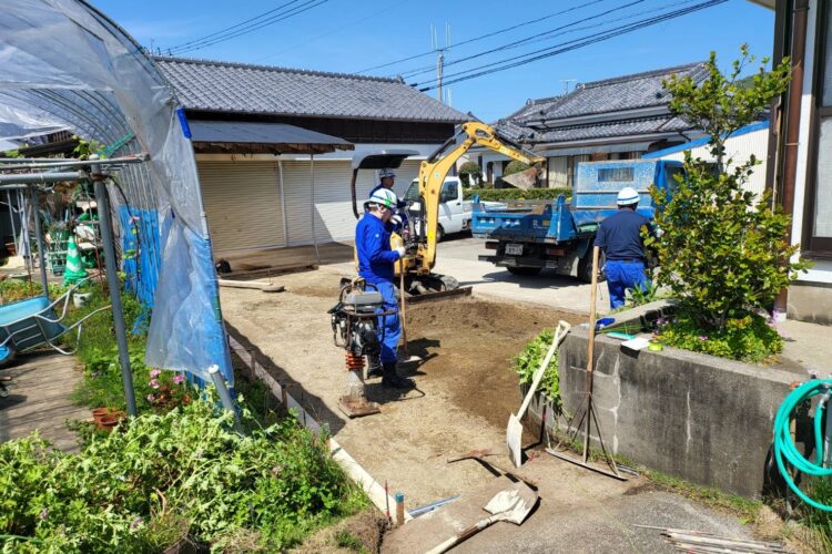 土間コンクリート舗装工事