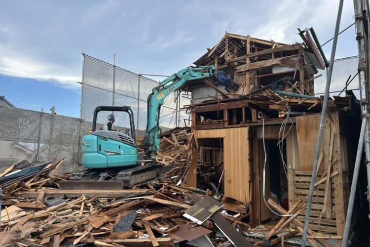 木造2階建家屋解体工事